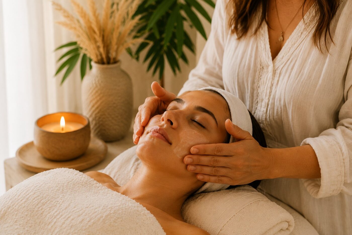Customized facial protocol at Lemon & Honey Day Spa in the City of Orange, CA